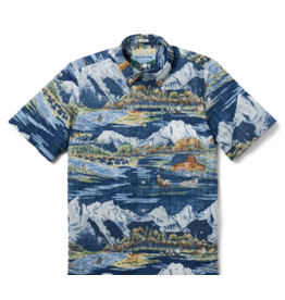 Reyn Spooner Reyn M698712526 Grand Teton BF Navy