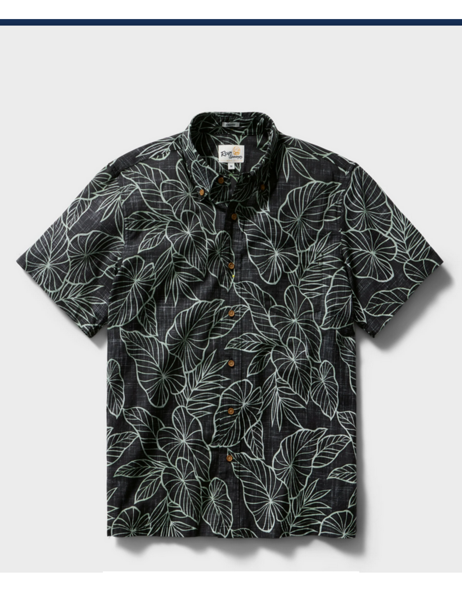 Reyn Spooner Reyn M730112526 Kalo Leaf BF Charcoal