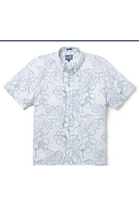 Reyn Spooner Reyn M587012526 Monstera Ink White Button Front