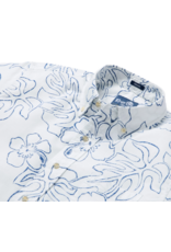 Reyn Spooner Reyn M587012526 Monstera Ink White Button Front
