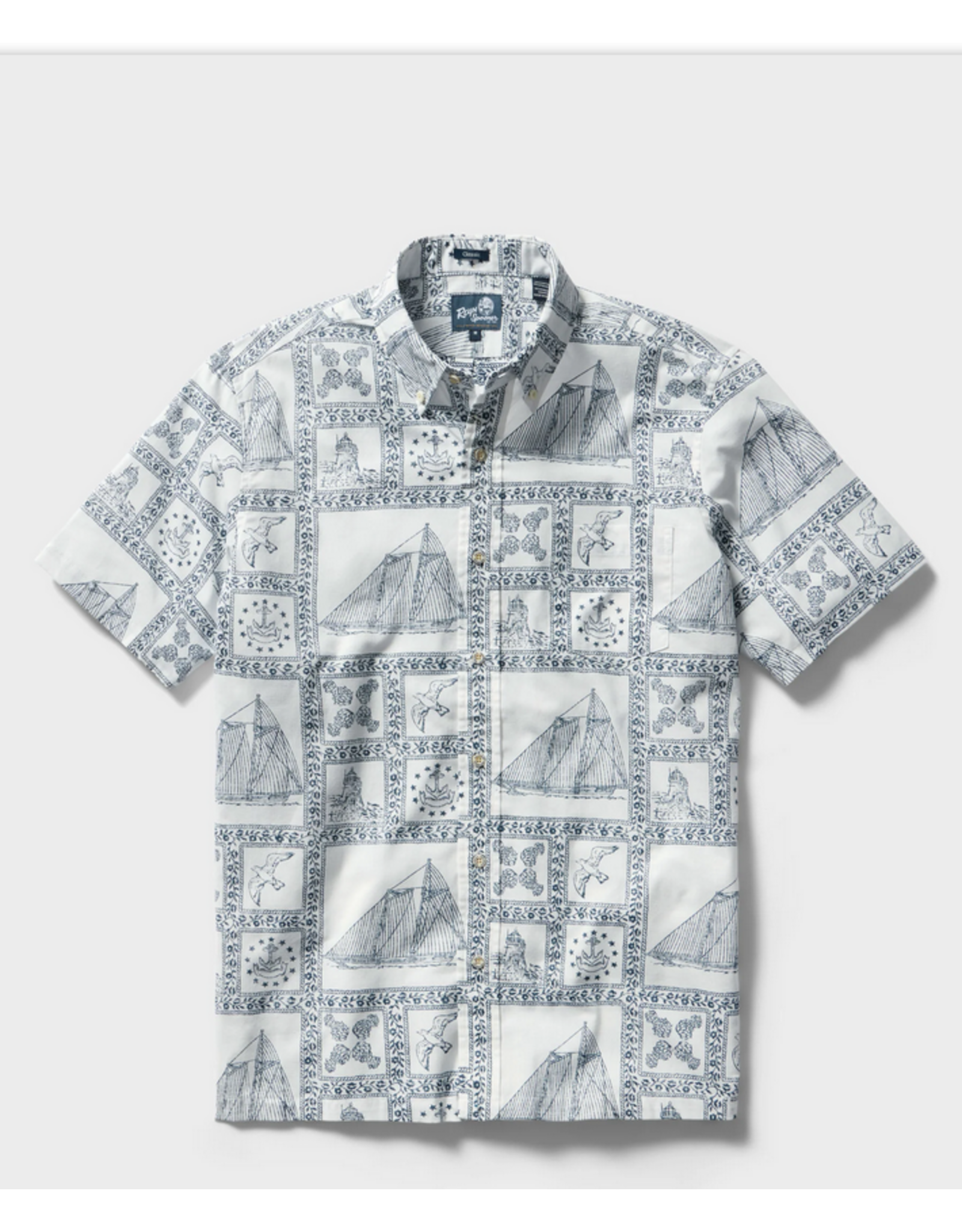 Reyn Spooner Reyn M708412526 Newport Sailor BF White