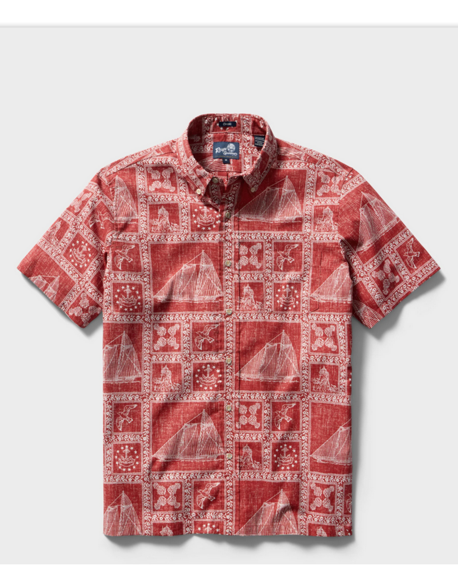 Reyn Spooner Reyn M708412526 Newport Sailor BF Red