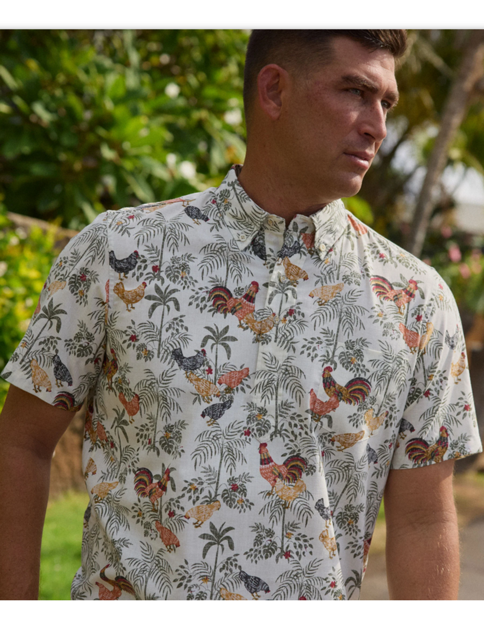 Reyn Spooner Reyn M699912526 Kauai Alarm Cluck Button Front