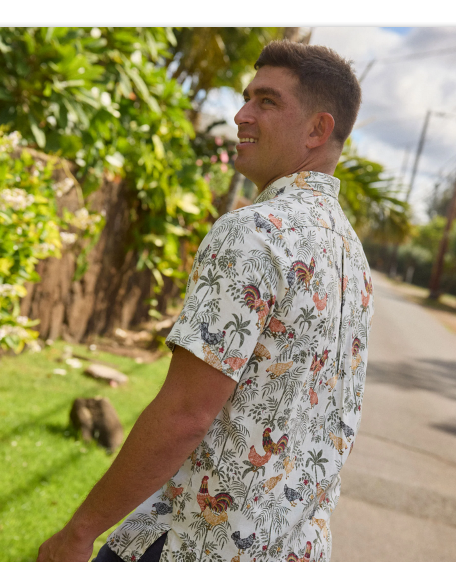 Reyn Spooner Reyn M699912526 Kauai Alarm Cluck Button Front