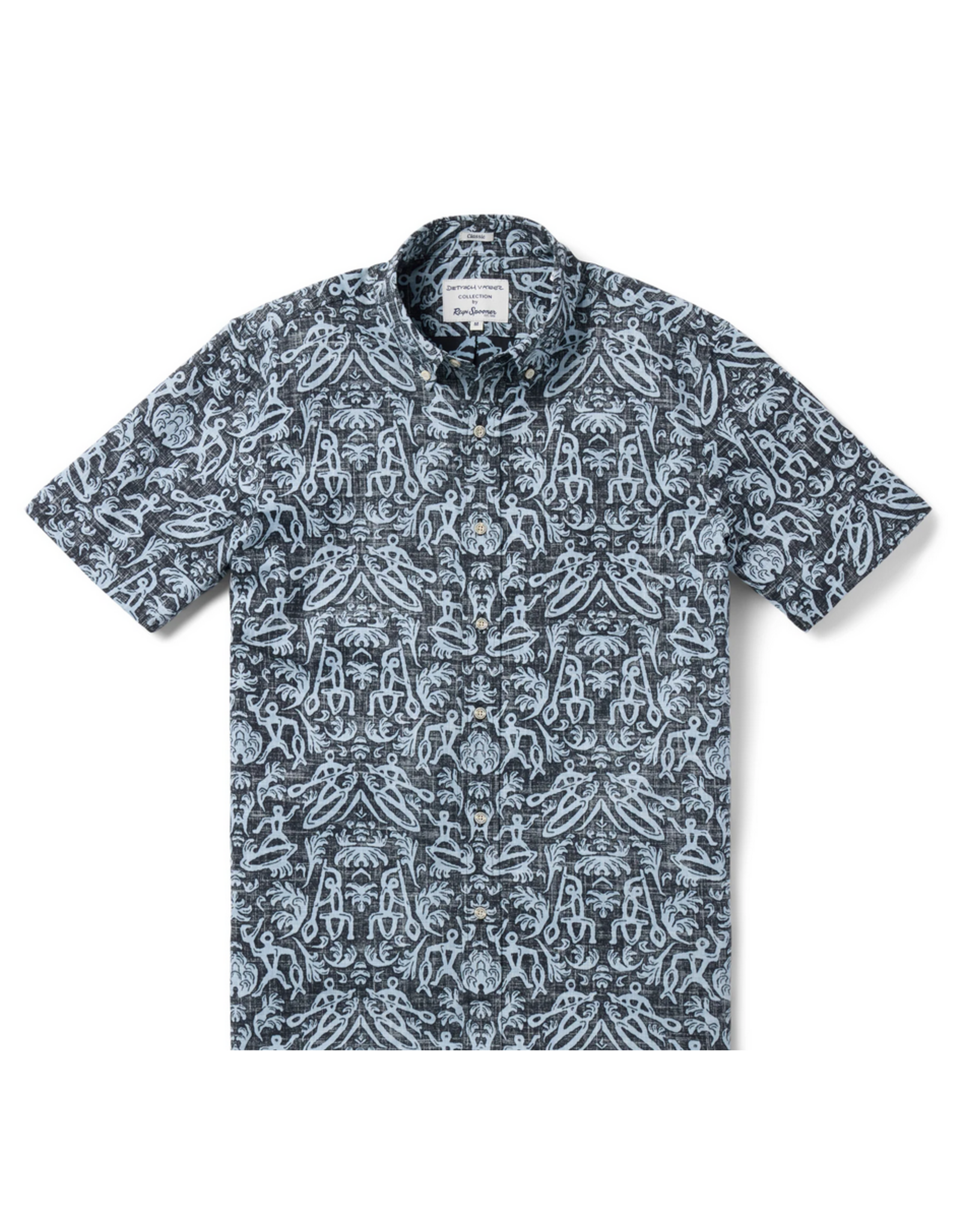 Reyn Spooner Reyn M687212525 Ki'i By Dietrich Varez Black Button Front