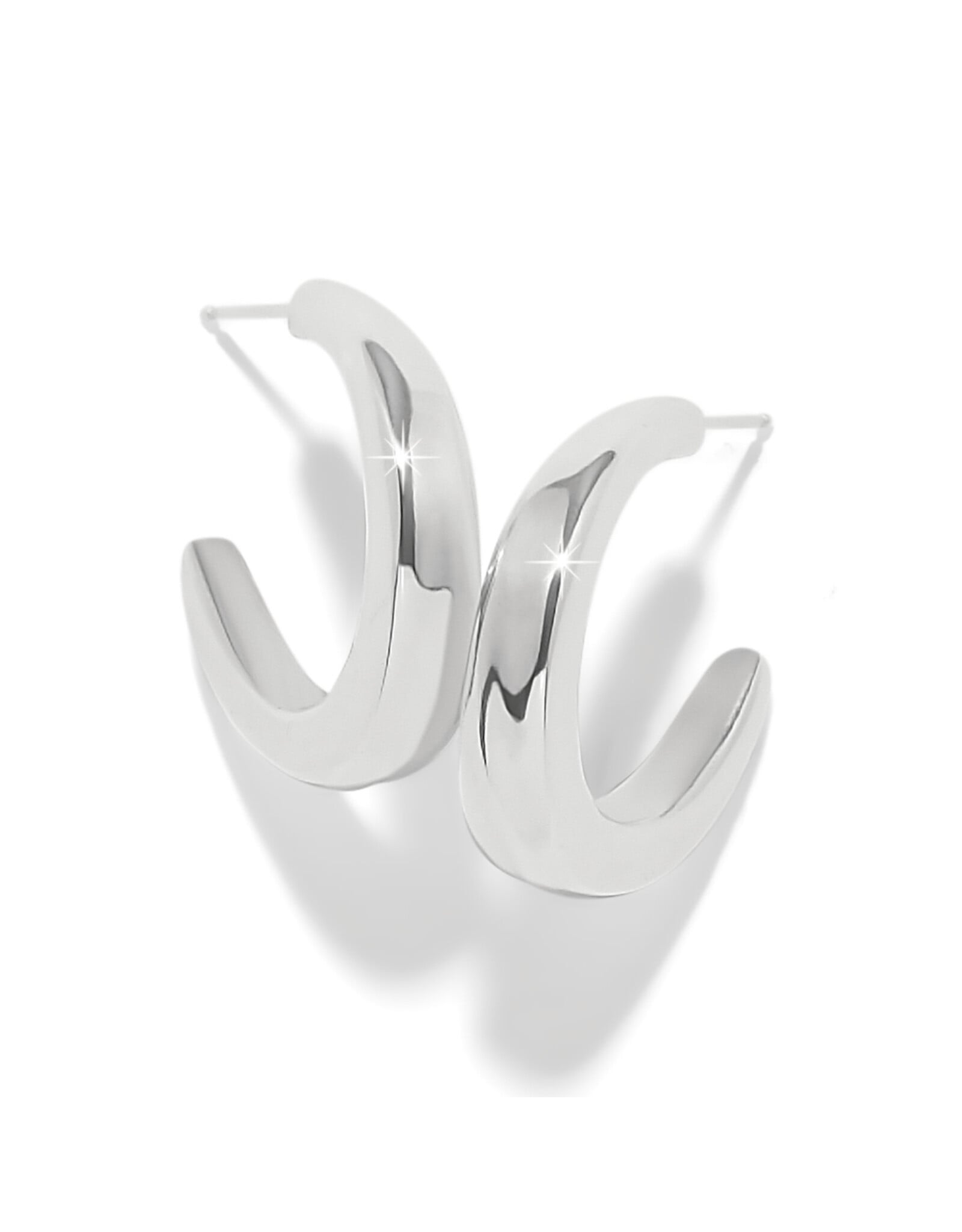 Brighton Brighton JA0304 Cascade Rio Silver Hoop Earrings