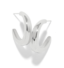 Brighton Brighton JA0304 Cascade Rio Silver Hoop Earrings