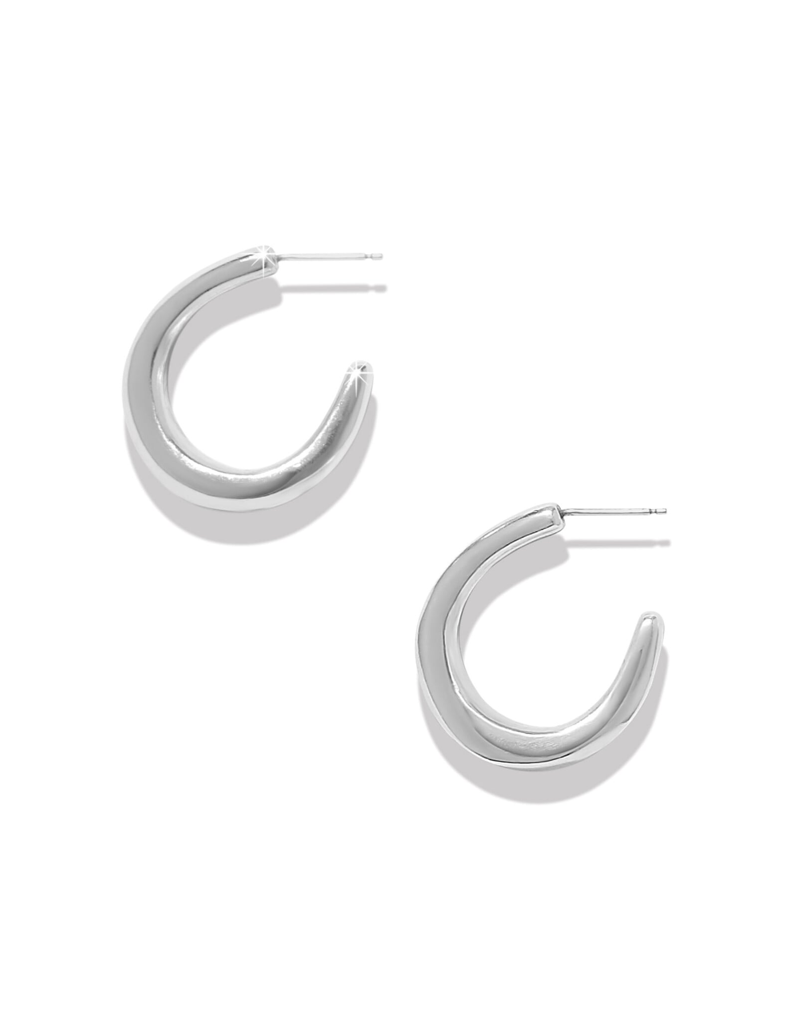 Brighton Brighton JA0304 Cascade Rio Silver Hoop Earrings