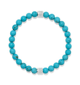 Brighton Brighton JF0458 Meridian Petite Turquoise Stretch Bracelet