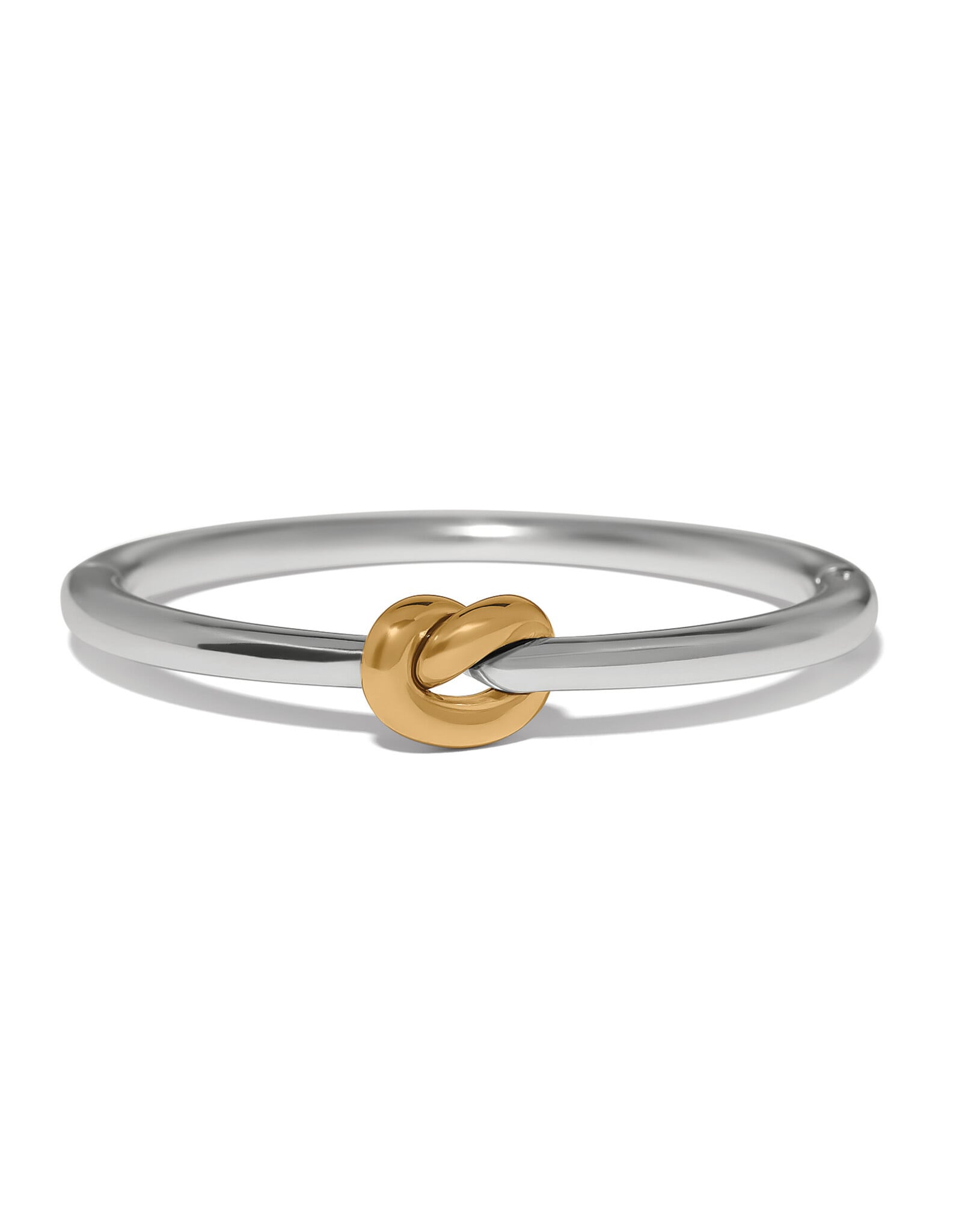 Brighton Brighton JF0507 Interlok Single Knot Two Tone Hinged Bangle