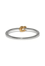 Brighton Brighton JF0507 Interlok Single Knot Two Tone Hinged Bangle