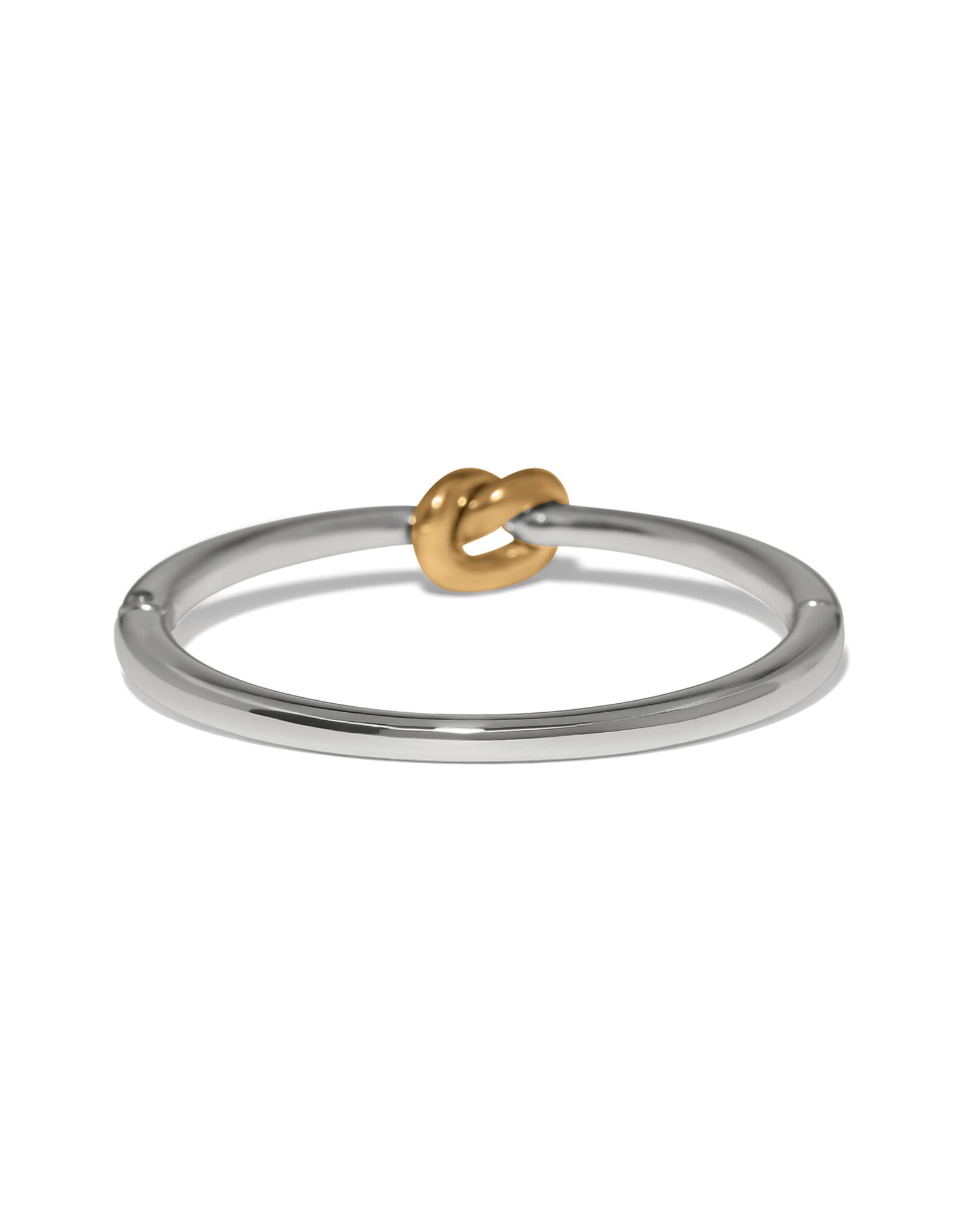 Brighton Brighton JF0507 Interlok Single Knot Two Tone Hinged Bangle
