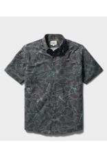Reyn Spooner Reyn M689913325 Big Blooms Performance Button Front Black