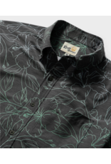 Reyn Spooner Reyn M689913325 Big Blooms Performance Button Front Black