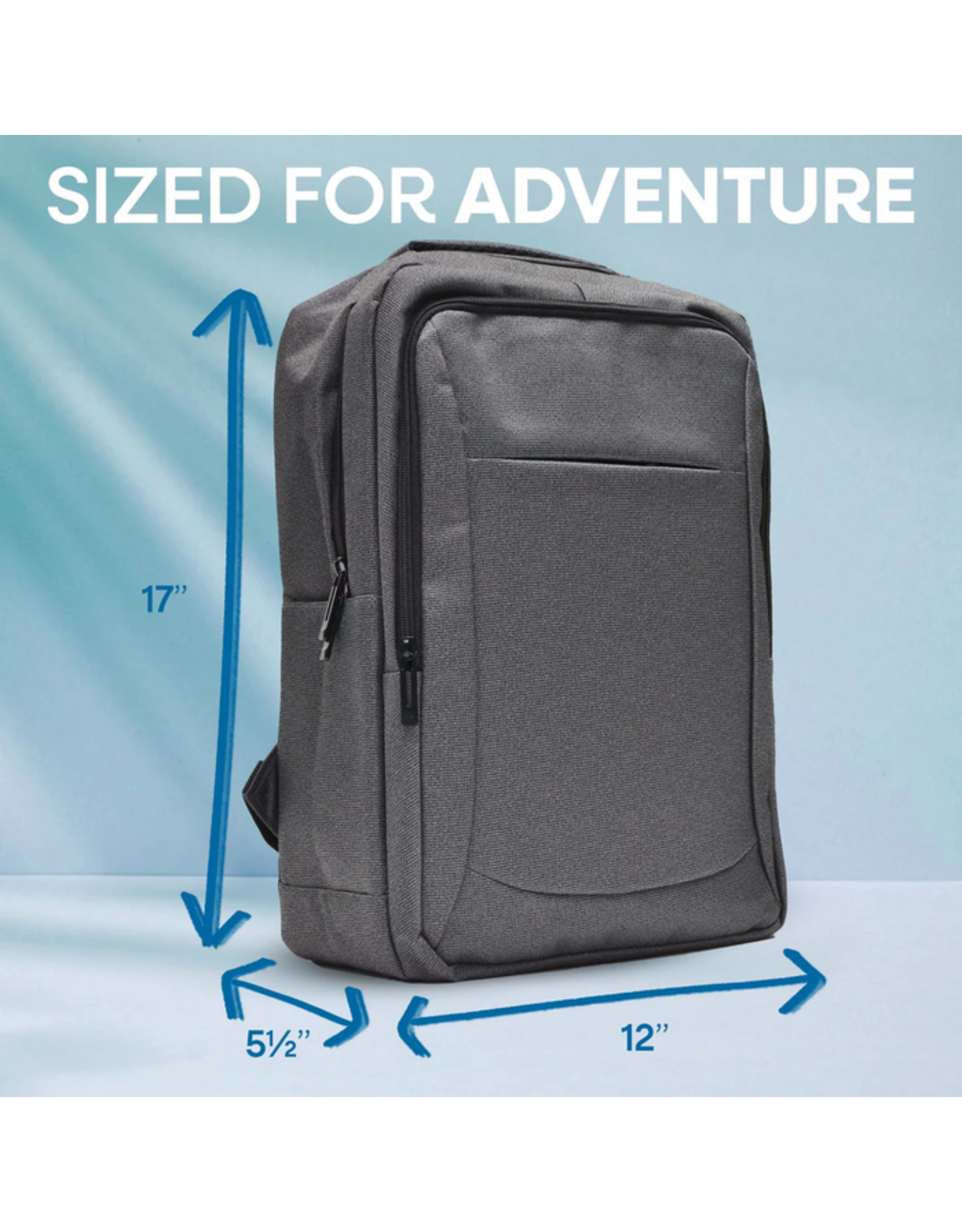 Calla Calla 50637 Classic Travel Backpack Black