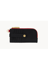 Hammitt Hammitt 19237 210 East Black Brushed Gold Red Zip Wallet