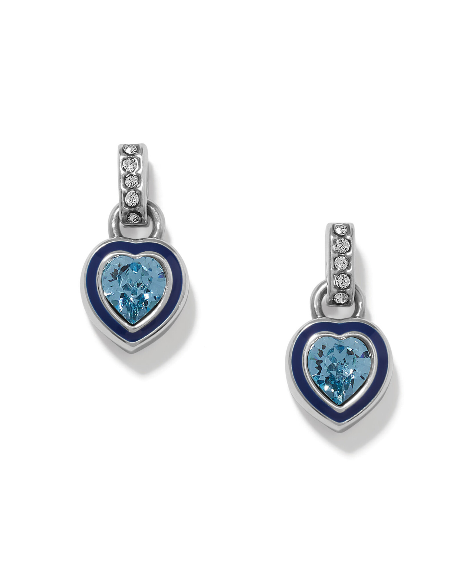 Brighton Brighton JA0377 Halo Gemma Petite Heart Post Drop Earrings