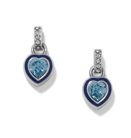 Brighton Brighton JA0377 Halo Gemma Petite Heart Post Drop Earrings