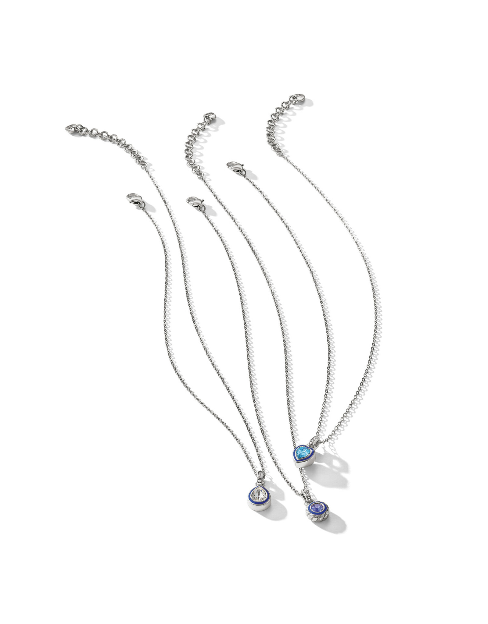 Brighton Brighton JM0315 Halo Gemma Petite Aqua Heart Necklace