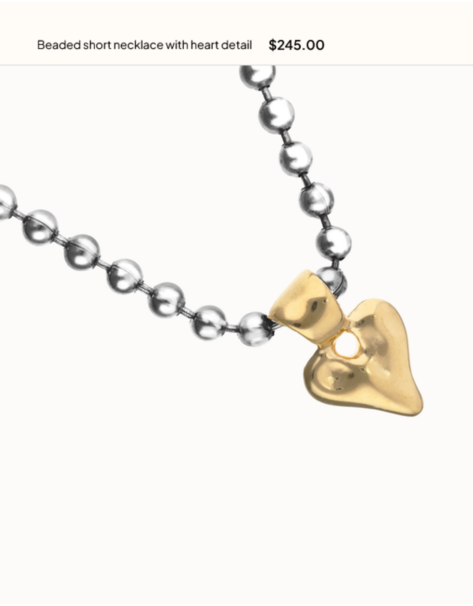 Uno de 50 Uno de 50 COL2068OROMTL Palpito Necklace