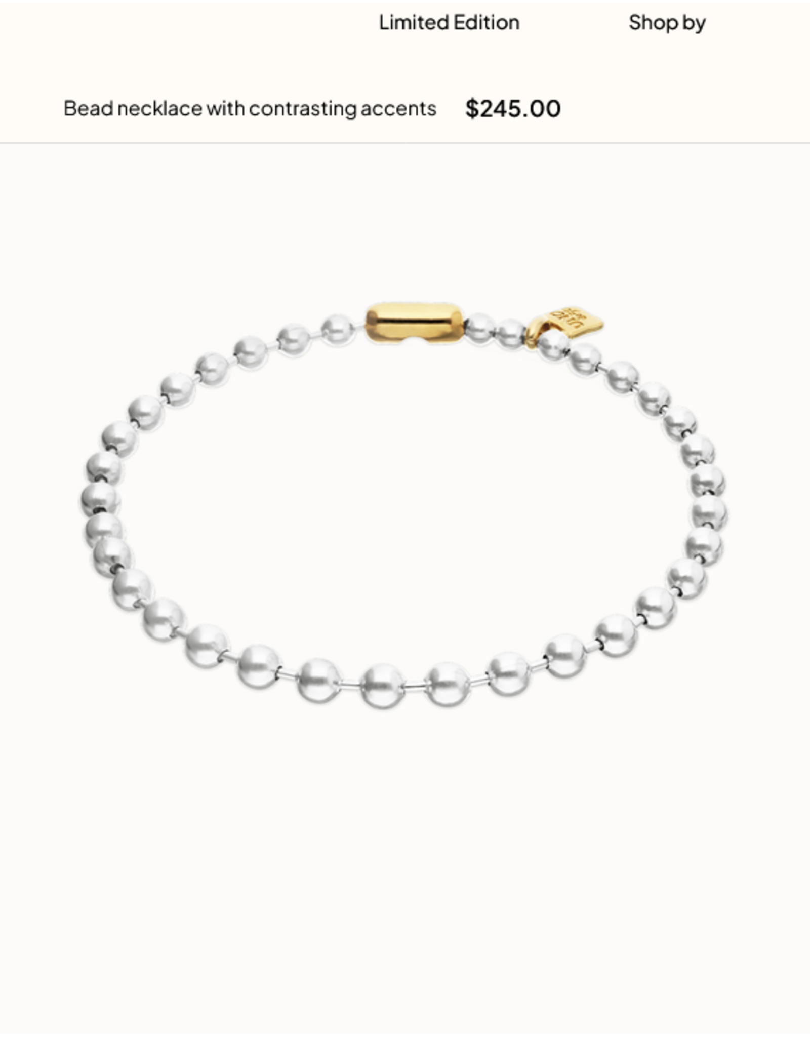 Uno de 50 Uno de 50 COL1390OROMTL0U Palpito Necklace