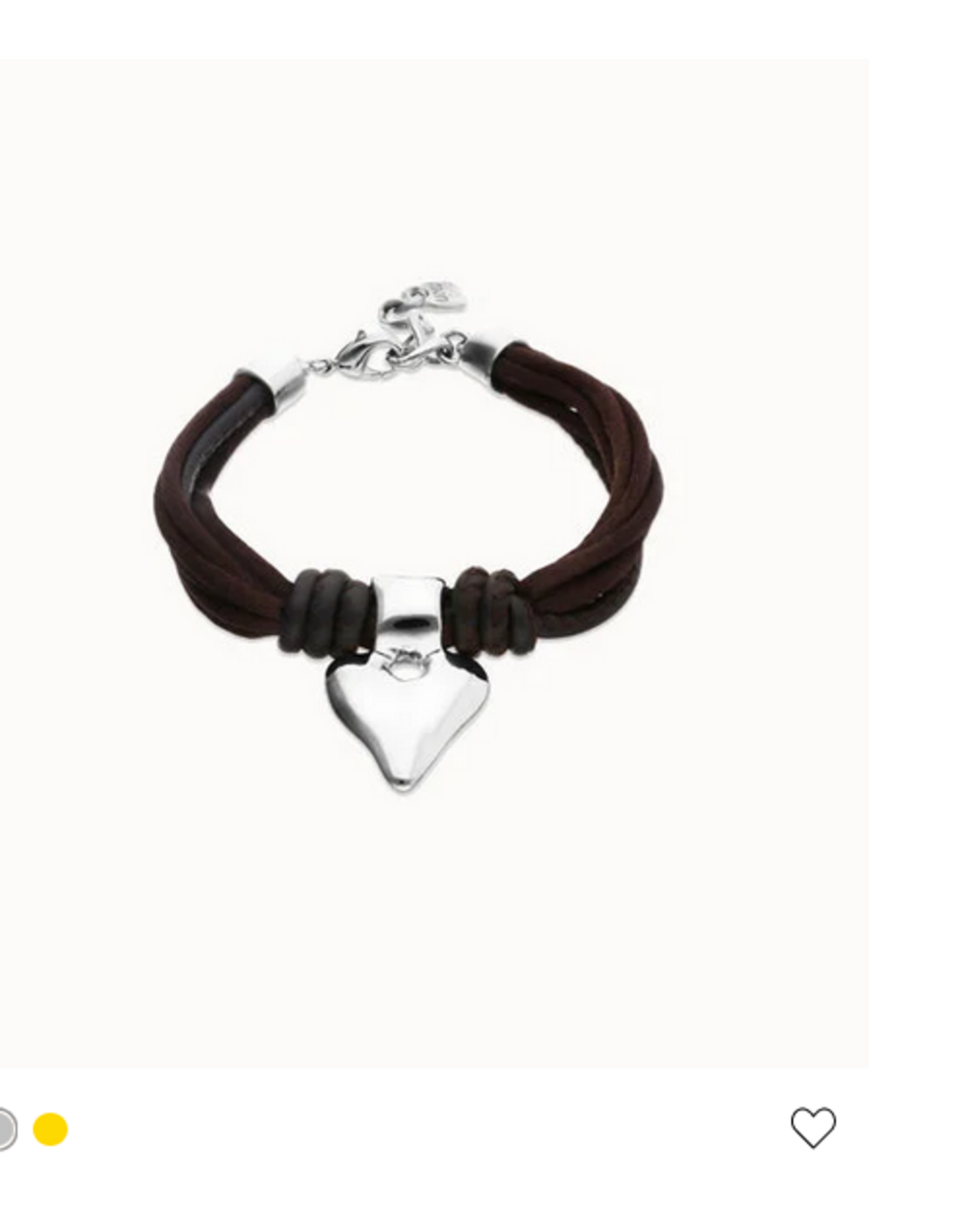 Uno de 50 Uno de 50 PUL2640MARMTL0M Palpito Silk Cord Silver Bracelet