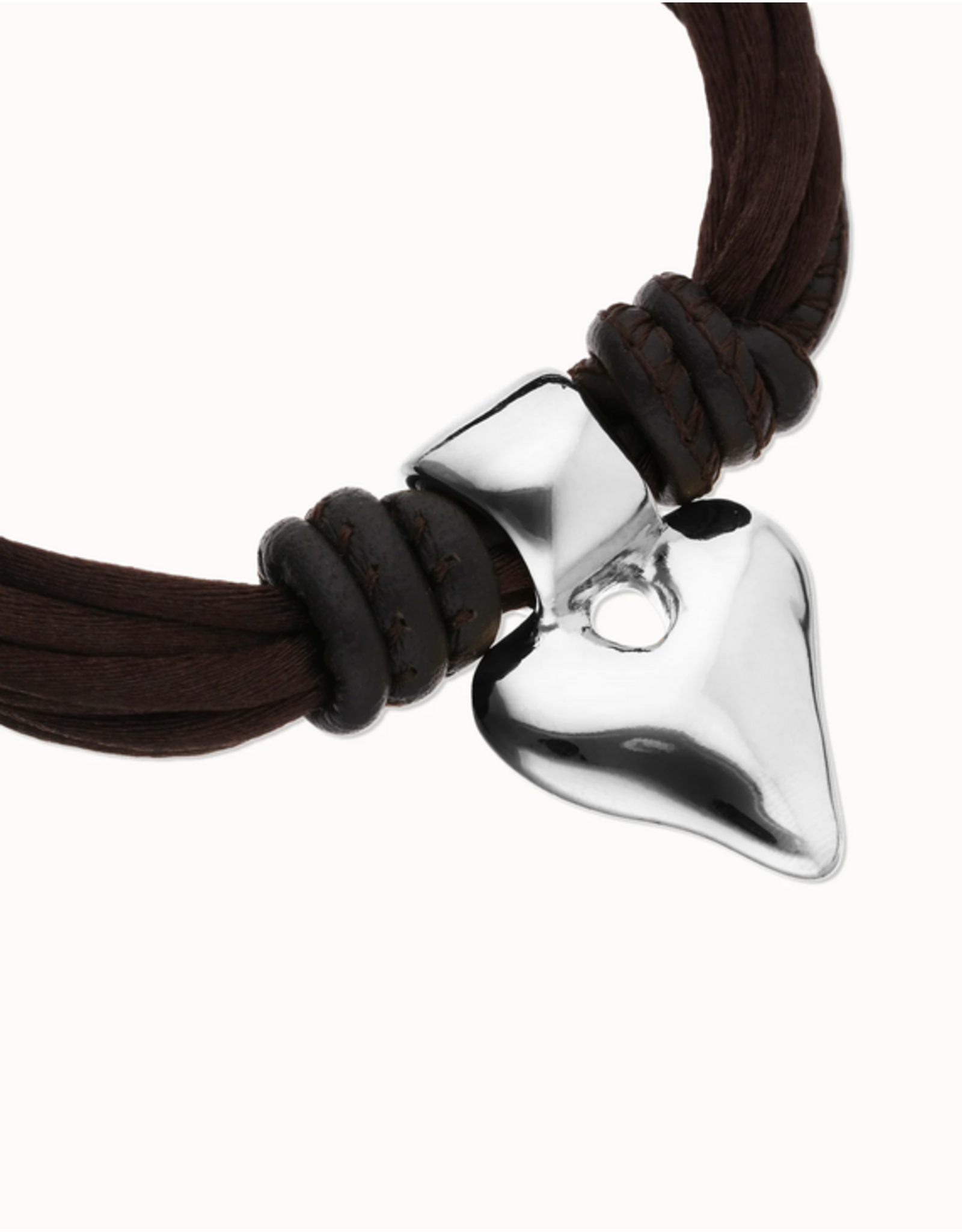 Uno de 50 Uno de 50 PUL2640MARMTL0M Palpito Silk Cord Silver Bracelet