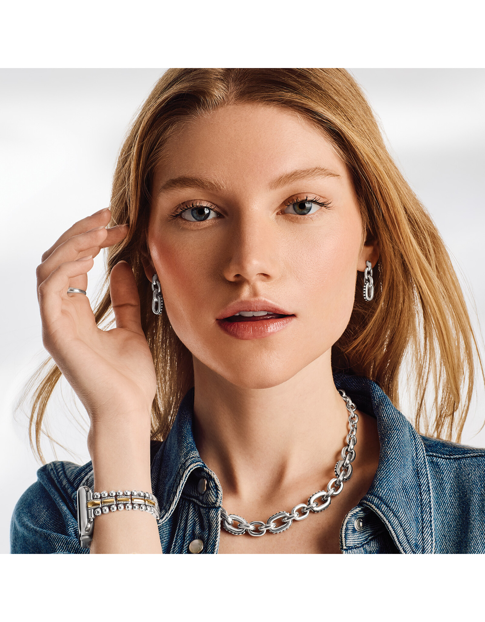 Brighton Brighton JA0301 Pretty Tough Link Post Drop Earrings