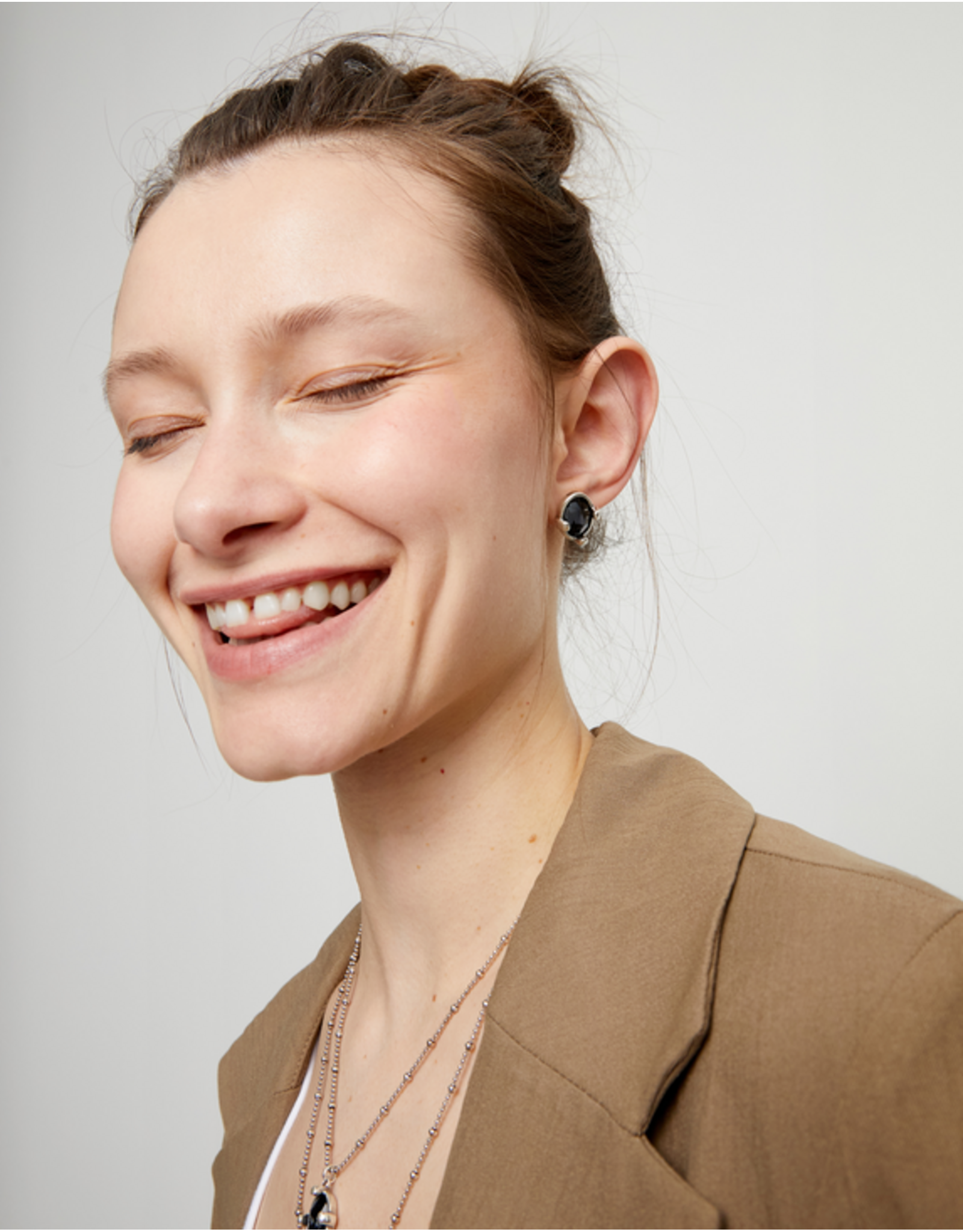 Uno de 50 Uno de 50 PEN1002NGRMTL0U Ser Deslumbrante Earrings