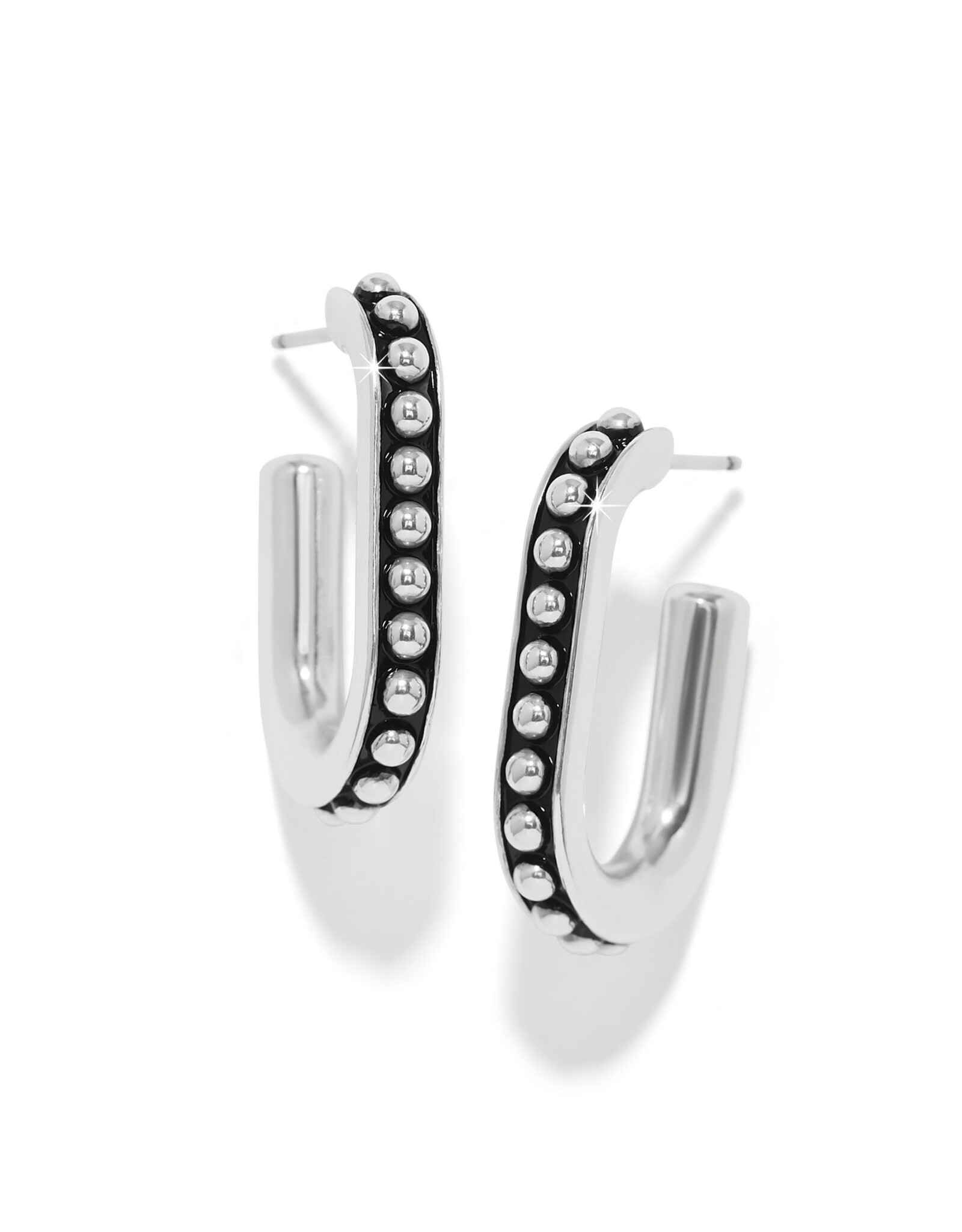 Brighton Brighton JA0300 Pretty Tough Link Hoop Earrings
