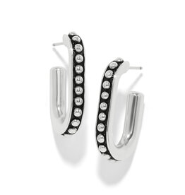 Brighton Brighton JA0300 Pretty Tough Link Hoop Earrings