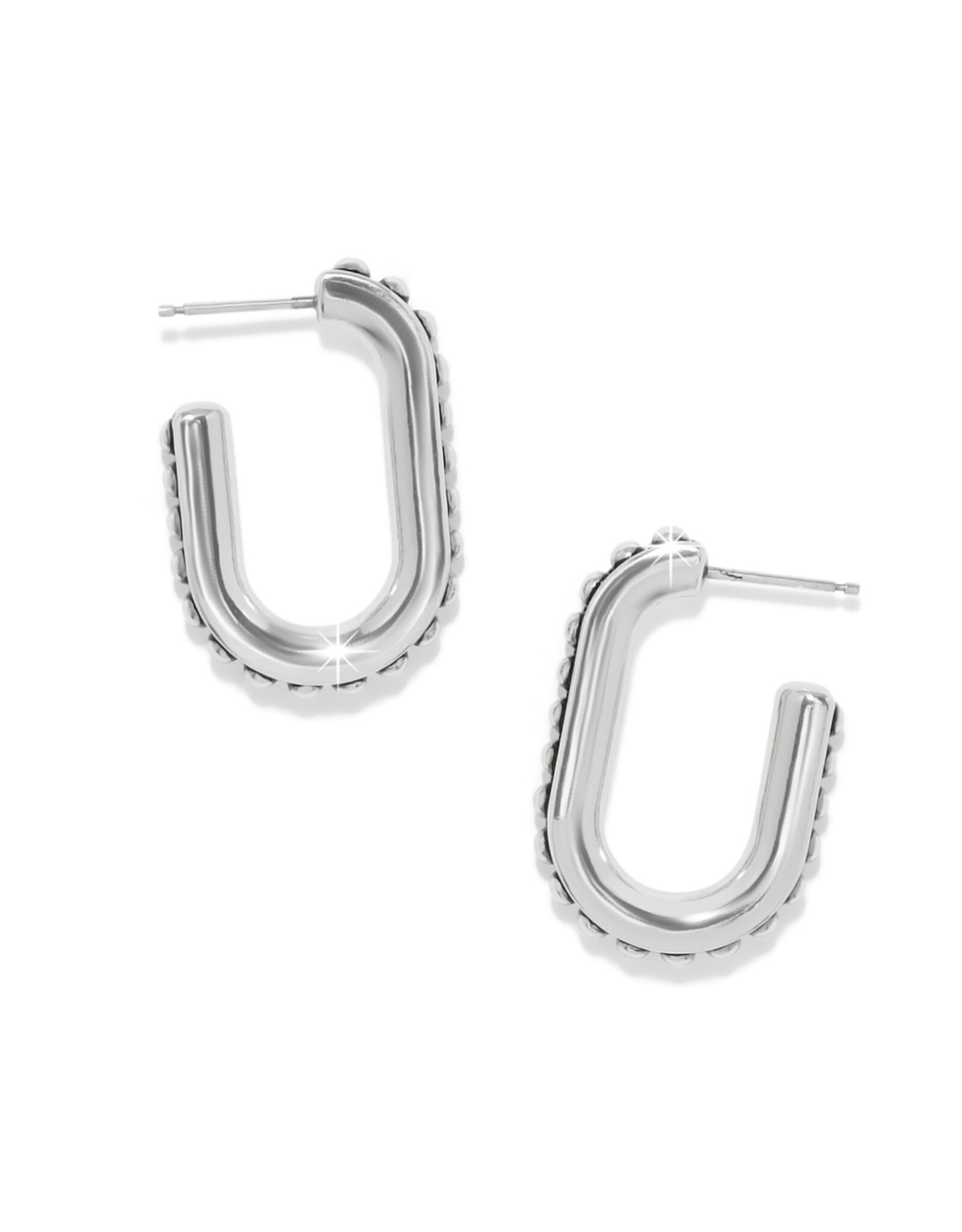 Brighton Brighton JA0300 Pretty Tough Link Hoop Earrings
