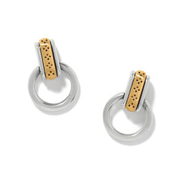 Brighton Brighton JA0359 Mosaic Two Tone Mini Post Drop Earrings