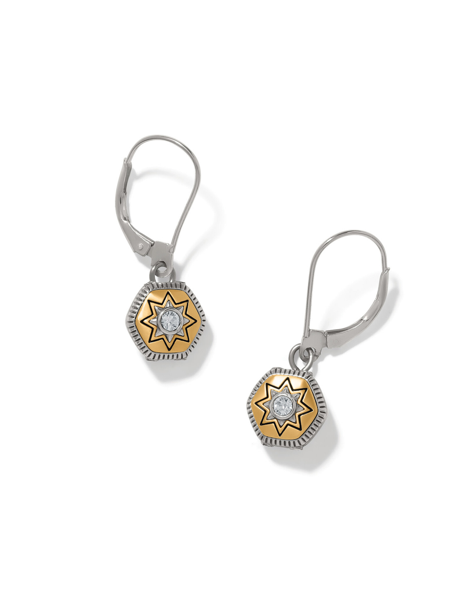 Brighton Brighton JA0361 Mosaic Nova Mini Leverback Drop Earrings