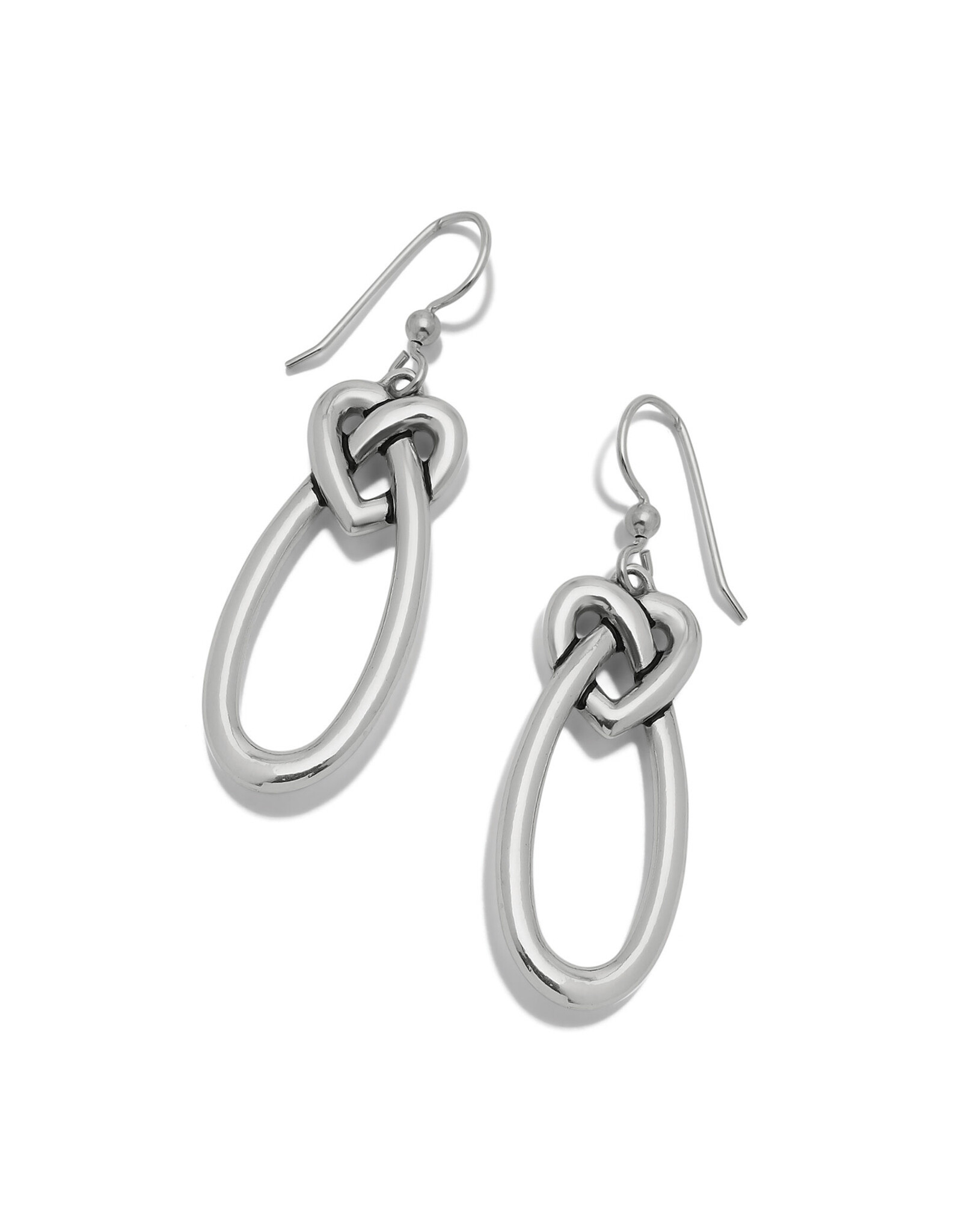 Brighton Brighton JA0363 Interlok Linked Hearts French Wire Earrings