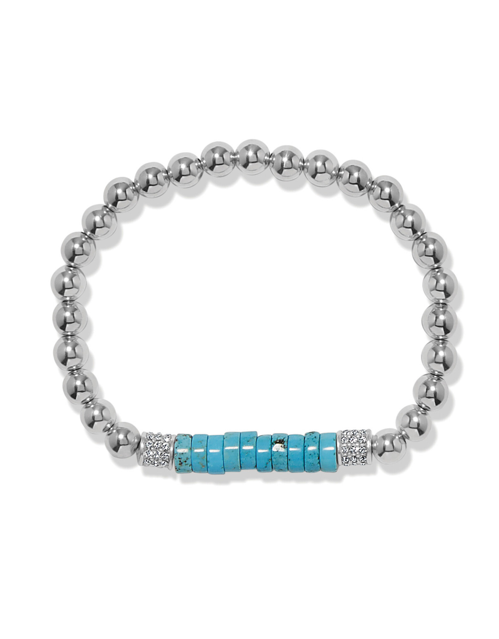 Brighton Brighton JF0500 Meridian Petite Station Turquoise Stretch Bracelet