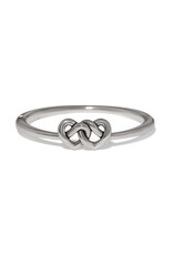 Brighton Brighton JF0504 Interlok Linked Hearts Hinged Bangle