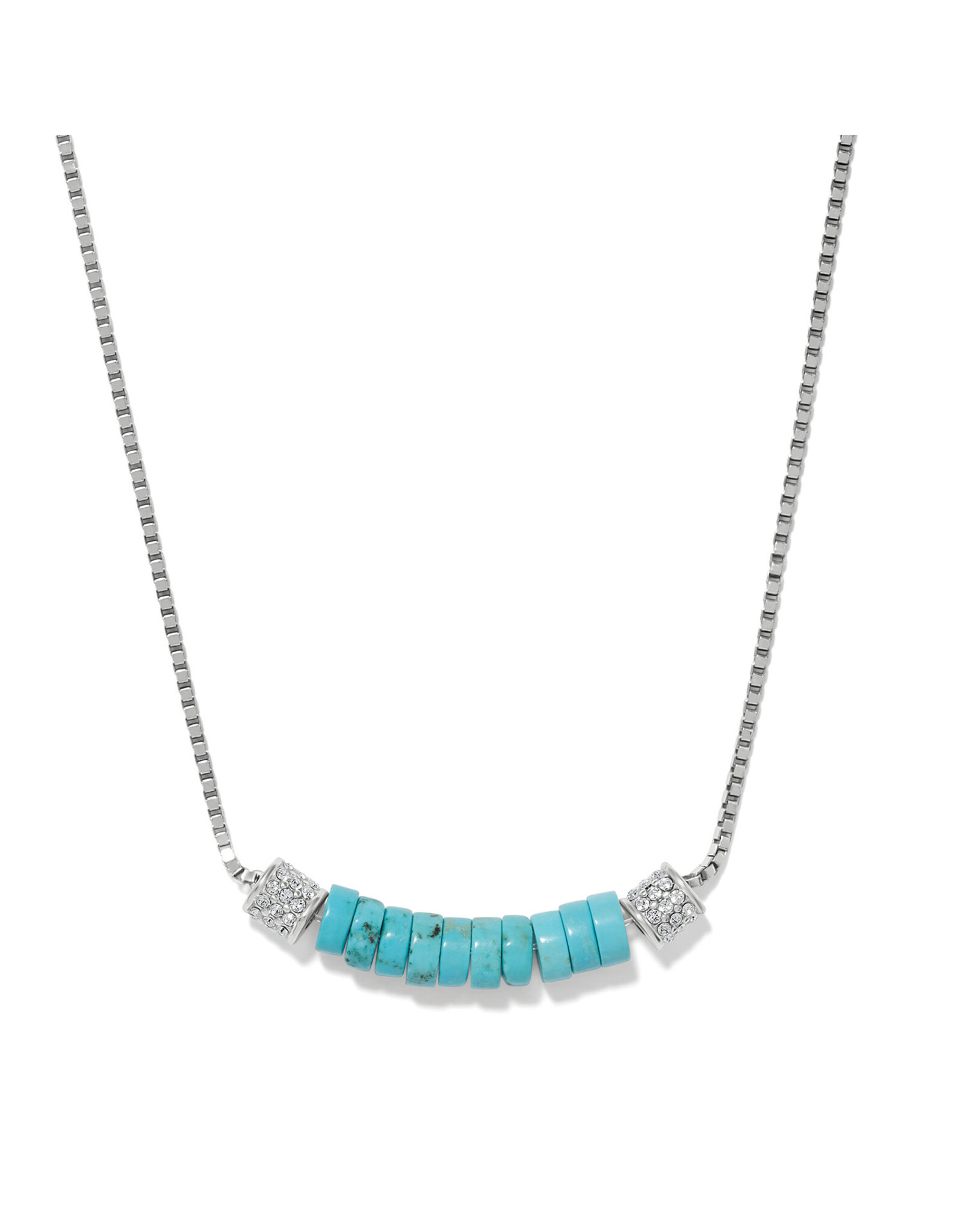 Brighton Brighton JM0284 Meridian Petite Station Turquoise Necklace