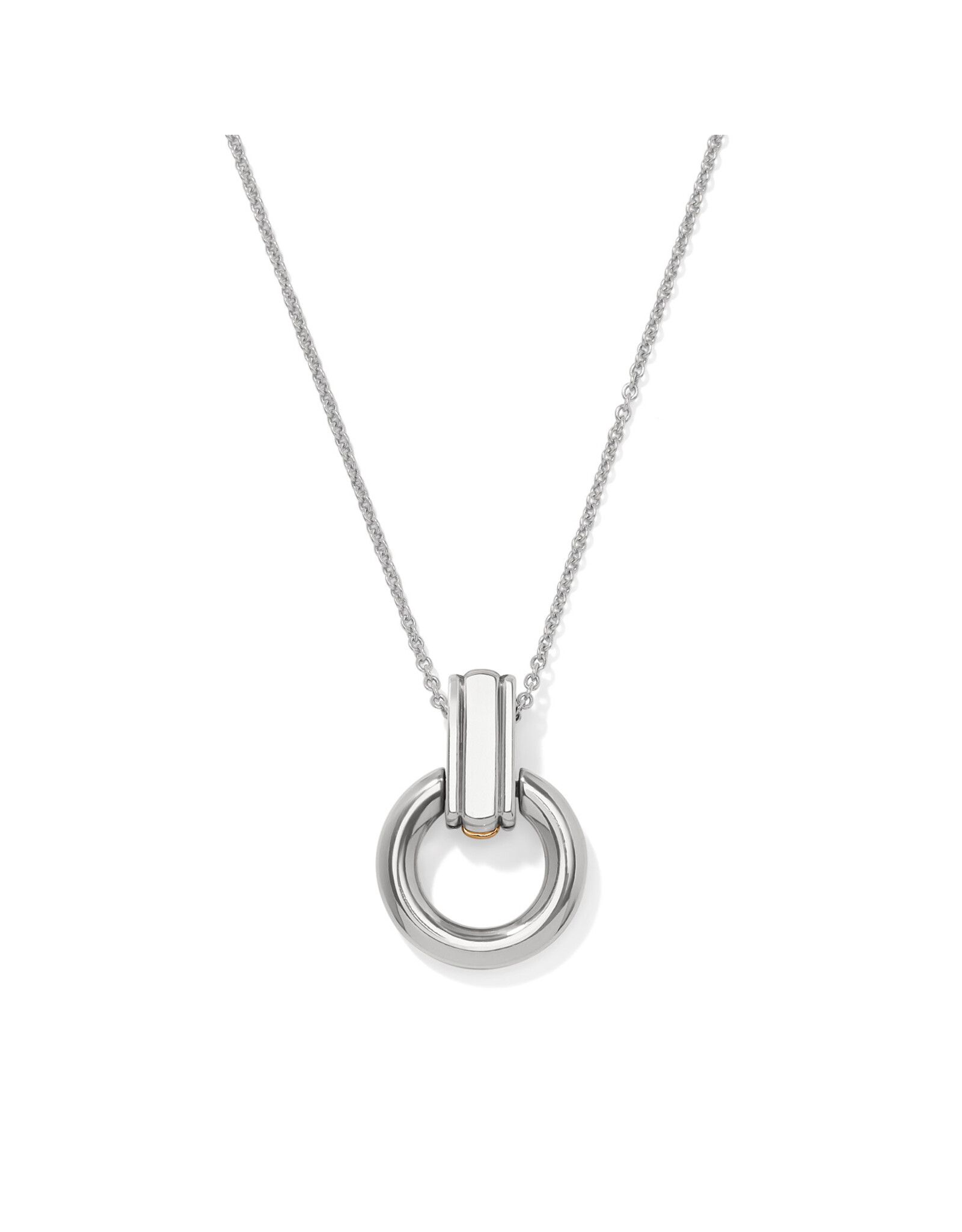 Brighton Brighton JM0290 Mosaic Two Tone Link Ring Necklace