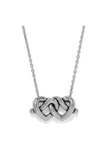 Brighton Brighton JM0294 Interlok Linked Hearts Necklace