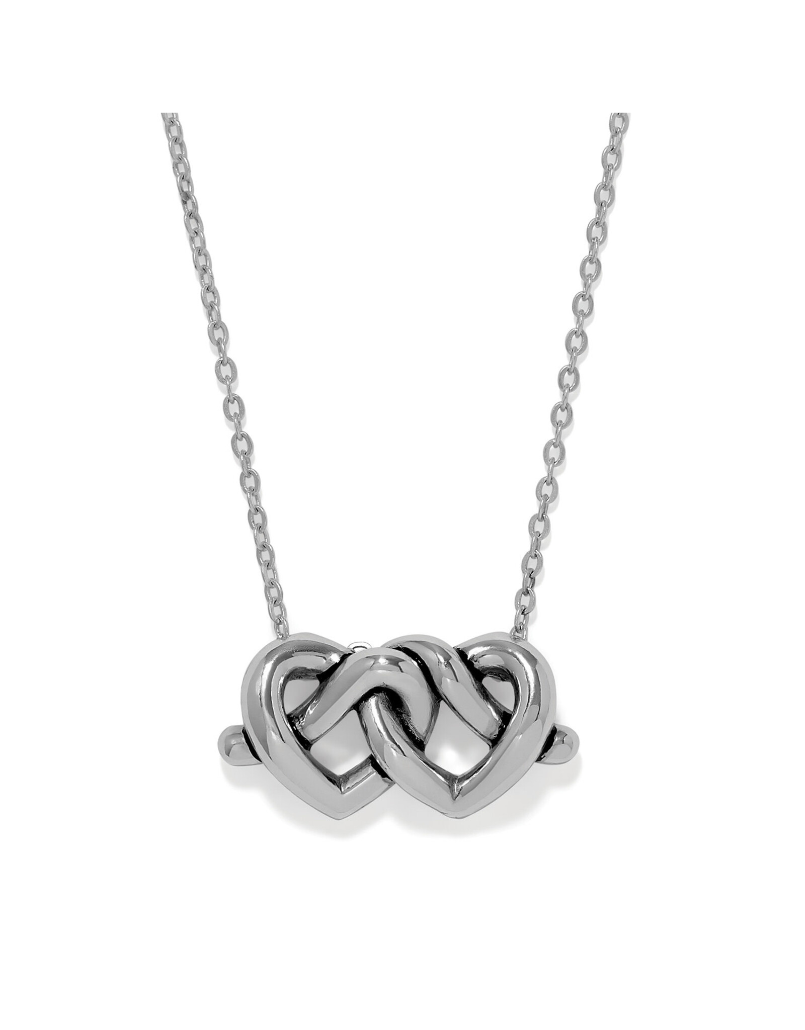 Brighton Brighton JM0294 Interlok Linked Hearts Necklace