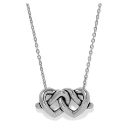 Brighton Brighton JM0294 Interlok Linked Hearts Necklace