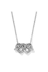 Brighton Brighton JM0294 Interlok Linked Hearts Necklace