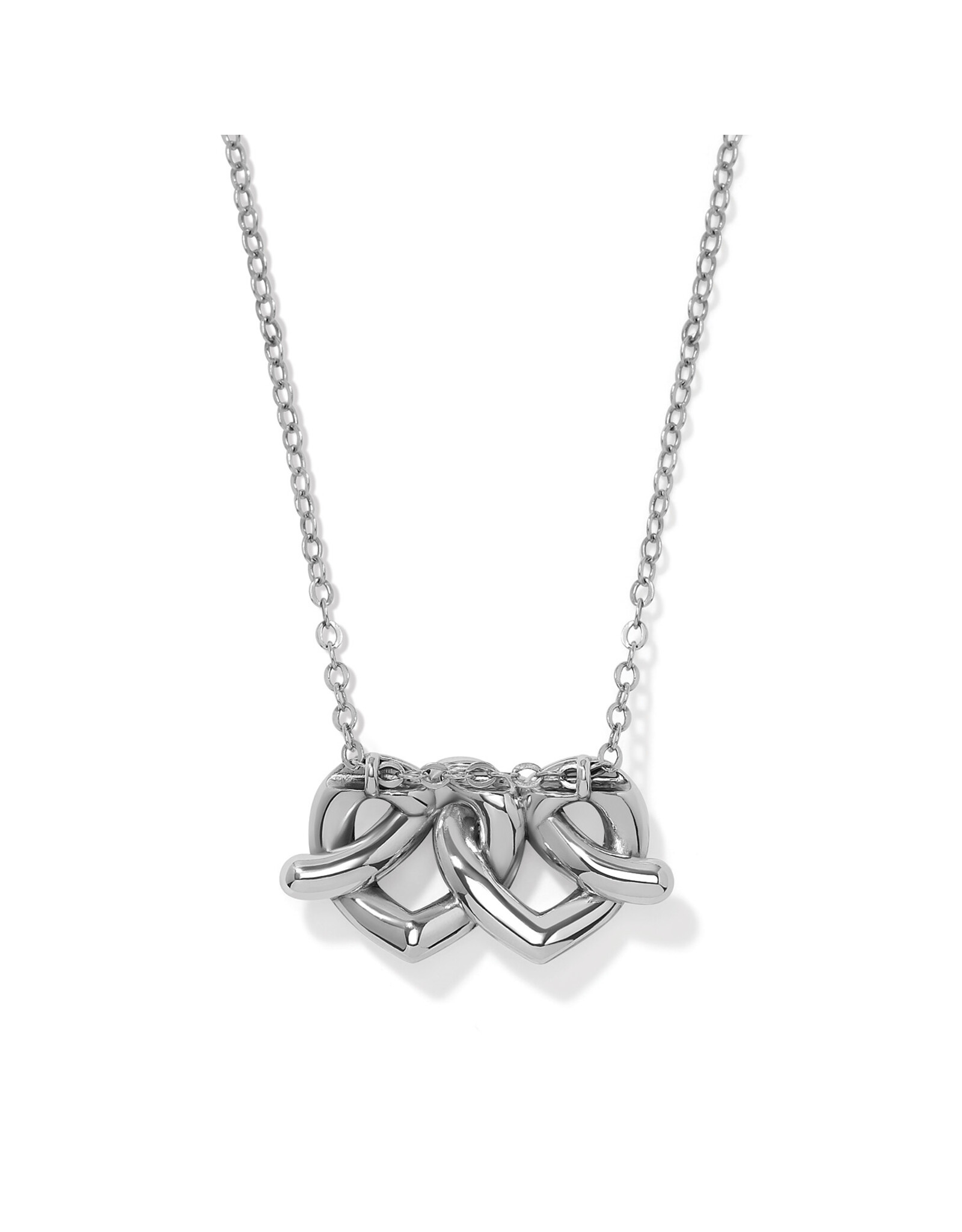 Brighton Brighton JM0294 Interlok Linked Hearts Necklace