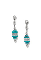Brighton Brighton JA0358 Meridian Petite Sphere Turquoise Post drop Earrings