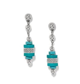 Brighton Brighton JA0358 Meridian Petite Sphere Turquoise Post drop Earrings