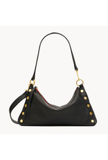 Hammitt Hammitt 18682 Kyle Med Black Brushed Gold Red Zip