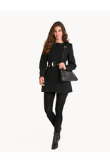 Hammitt Hammitt 18682 Kyle Med Black Brushed Gold Red Zip