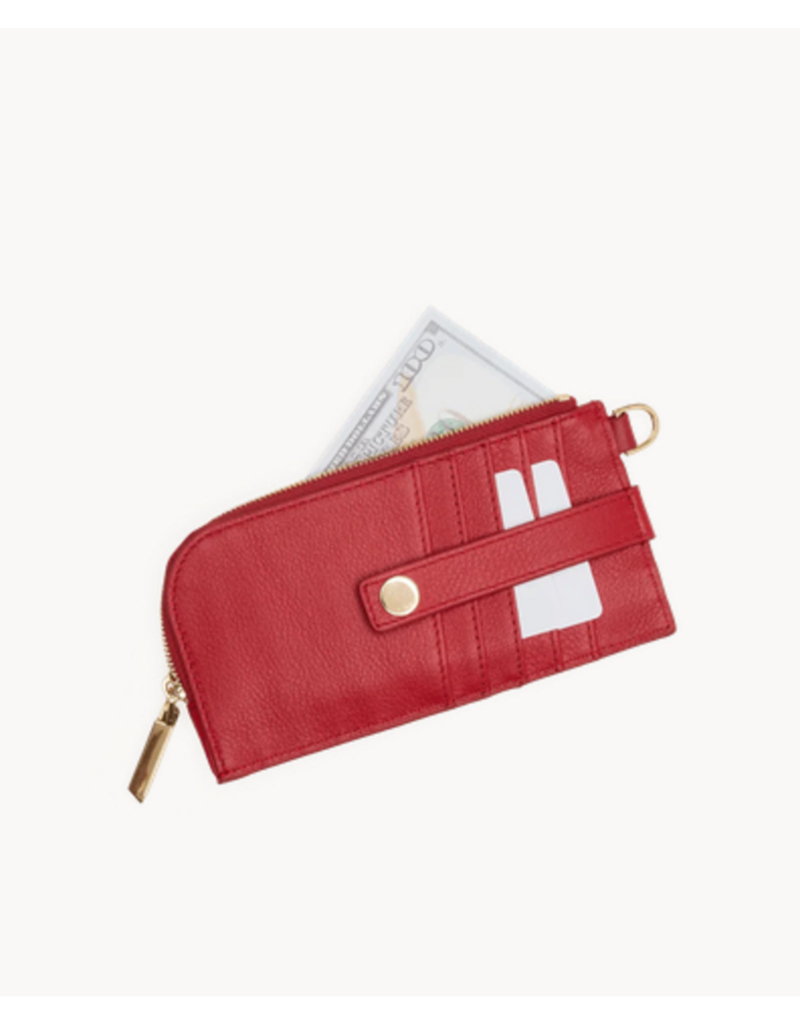 Hammitt Hammitt 19237 210 East Chili Red Gold Wallet