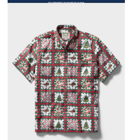 Reyn Spooner Reyn M730812526 Hawaiian Christmas 1983 BF Shirt White